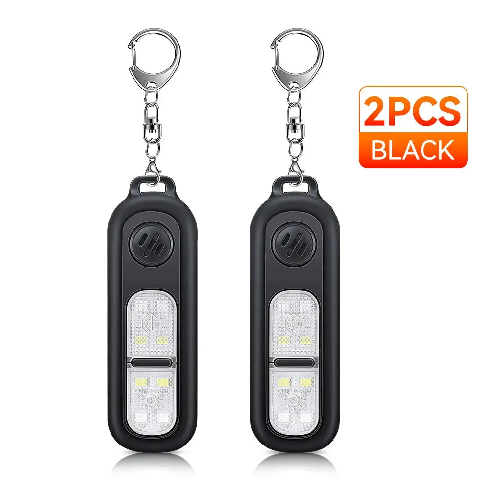 Wsdcam Rechargeable Keychain Alarm for Women Self Defense Alarm with LED Light 130 dB Loud SOS Emergency Safety Alert Device On Guard Everywhere
