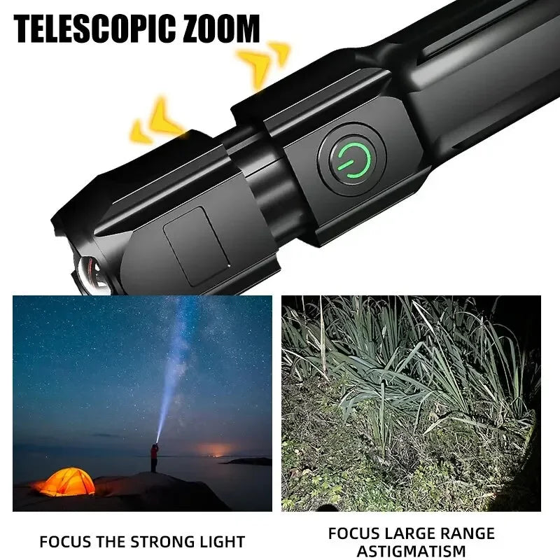 Edc Flashlight Powerful Self Defense Gadget Super Strong Flashlight High Power Self-defense Supplies Led Denfense Products Tools On Guard Everywhere
