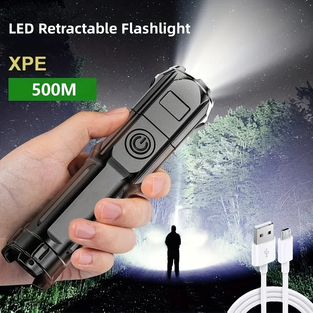 Edc Flashlight Powerful Self Defense Gadget Super Strong Flashlight High Power Self-defense Supplies Led Denfense Products Tools On Guard Everywhere