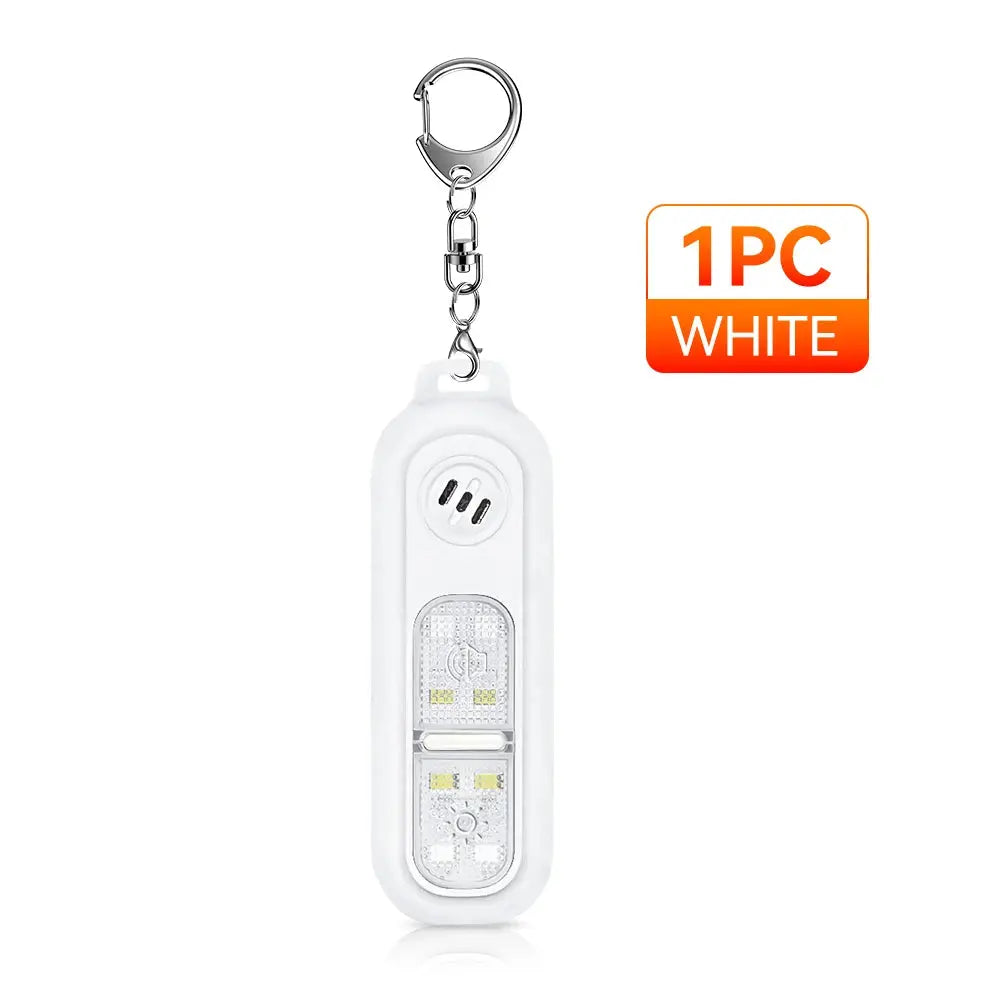 Wsdcam Rechargeable Keychain Alarm for Women Self Defense Alarm with LED Light 130 dB Loud SOS Emergency Safety Alert Device On Guard Everywhere