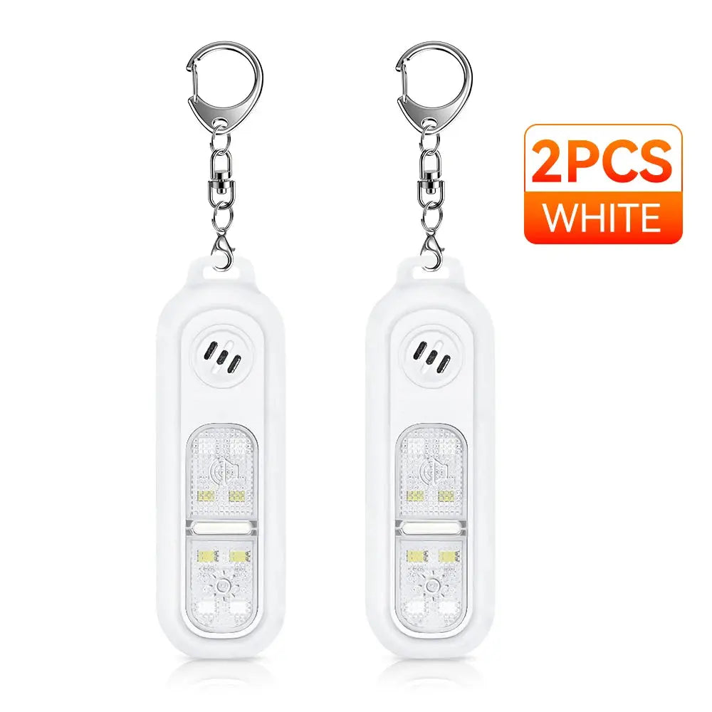 Wsdcam Rechargeable Keychain Alarm for Women Self Defense Alarm with LED Light 130 dB Loud SOS Emergency Safety Alert Device On Guard Everywhere