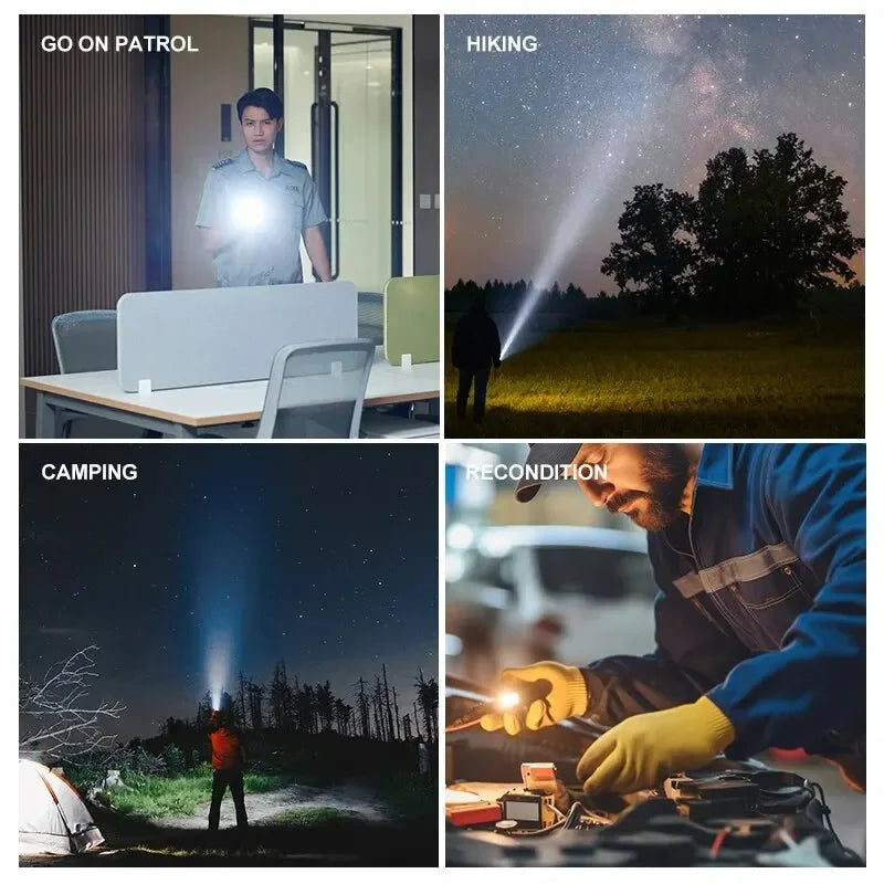 Edc Flashlight Powerful Self Defense Gadget Super Strong Flashlight High Power Self-defense Supplies Led Denfense Products Tools On Guard Everywhere