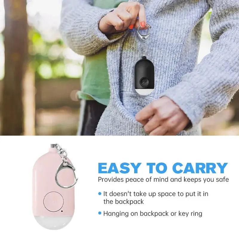 Kids Elderly Women Emergency SOS Personal Alarm Self Defense Keychain- Panic Button Or Pull Pin Alert Device 130 DB Loud Safety On Guard Everywhere