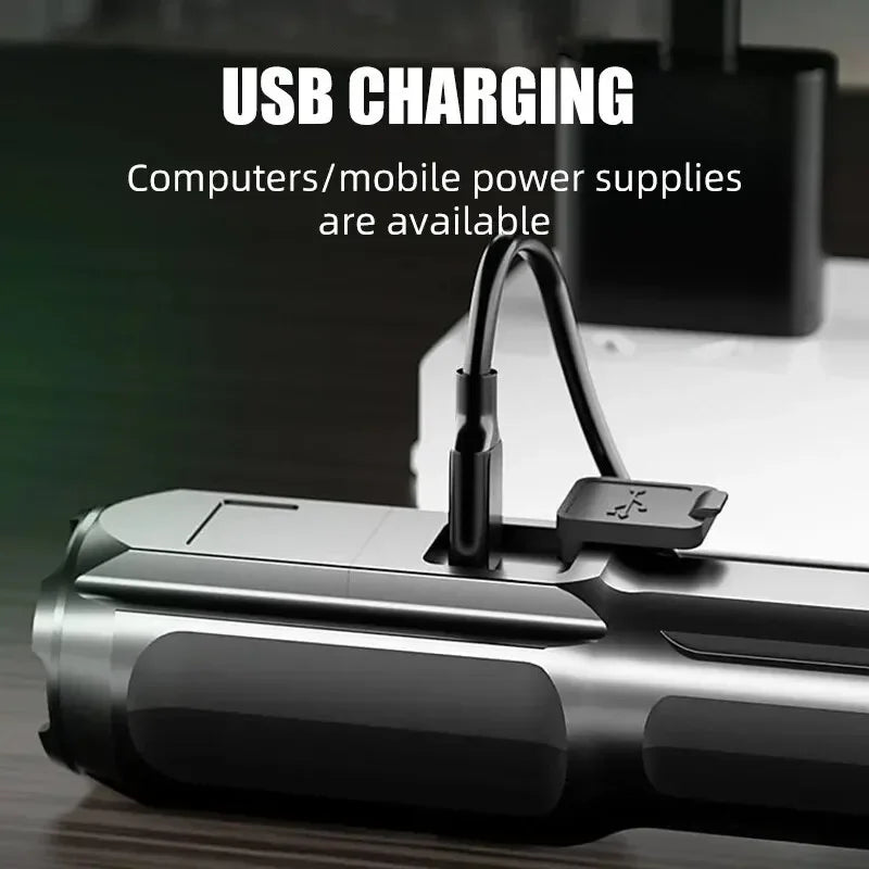 Edc Flashlight Powerful Self Defense Gadget Super Strong Flashlight High Power Self-defense Supplies Led Denfense Products Tools On Guard Everywhere