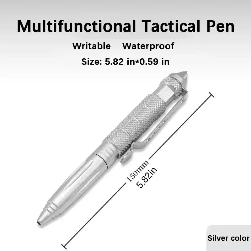 Multi-Function Tactical Pen Quality Steel Non-Slip Portable Self-Defense Aluminum Glass Breaker Survival Tool Writable On Guard Everywhere