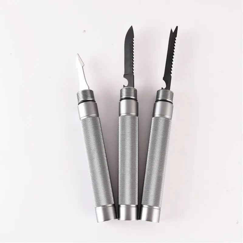 Outdoor Folding Self-defense Survival Walking Stick Equipment Outdoor Hiking Multifunction Trekking Poles On Guard Everywhere