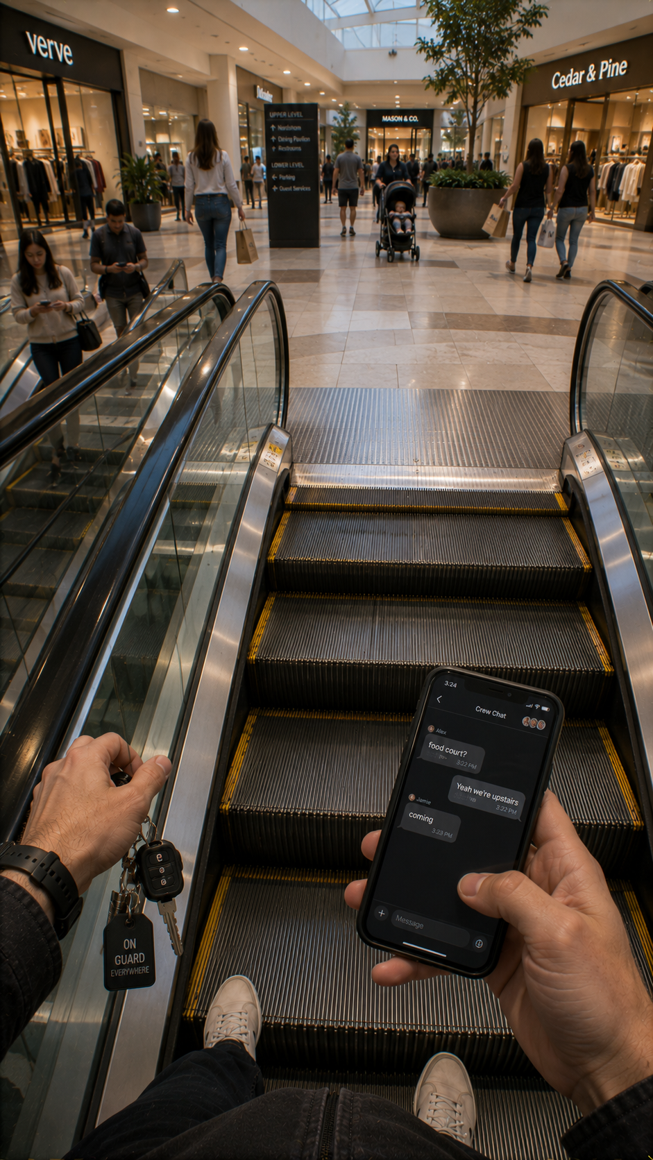 Why You Look Down the Second You Step Onto an Escalator — The Transition-Finished Trap