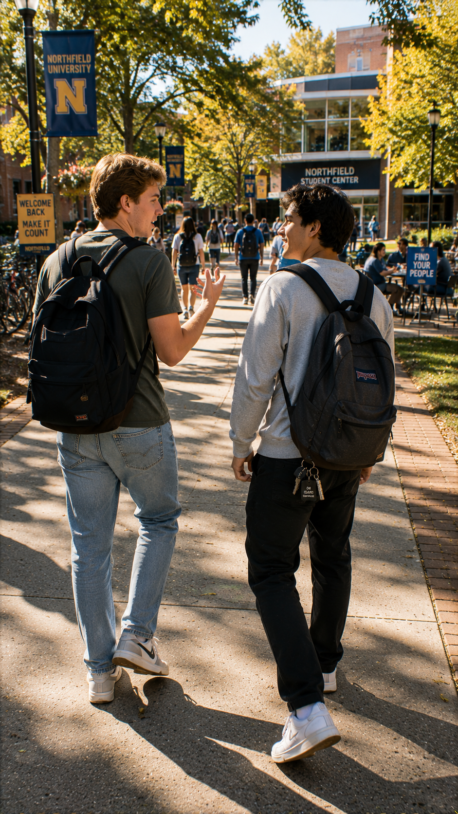 Why You Stop Noticing the Walk When Someone Starts Talking — The Conversation Capture Effect
