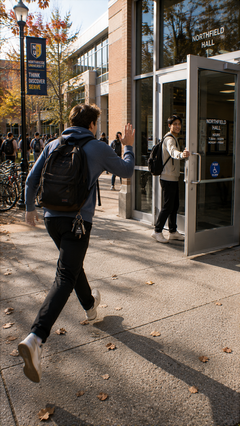 Why You Speed Up When Someone Holds the Door for You — The Courtesy Rush Effect