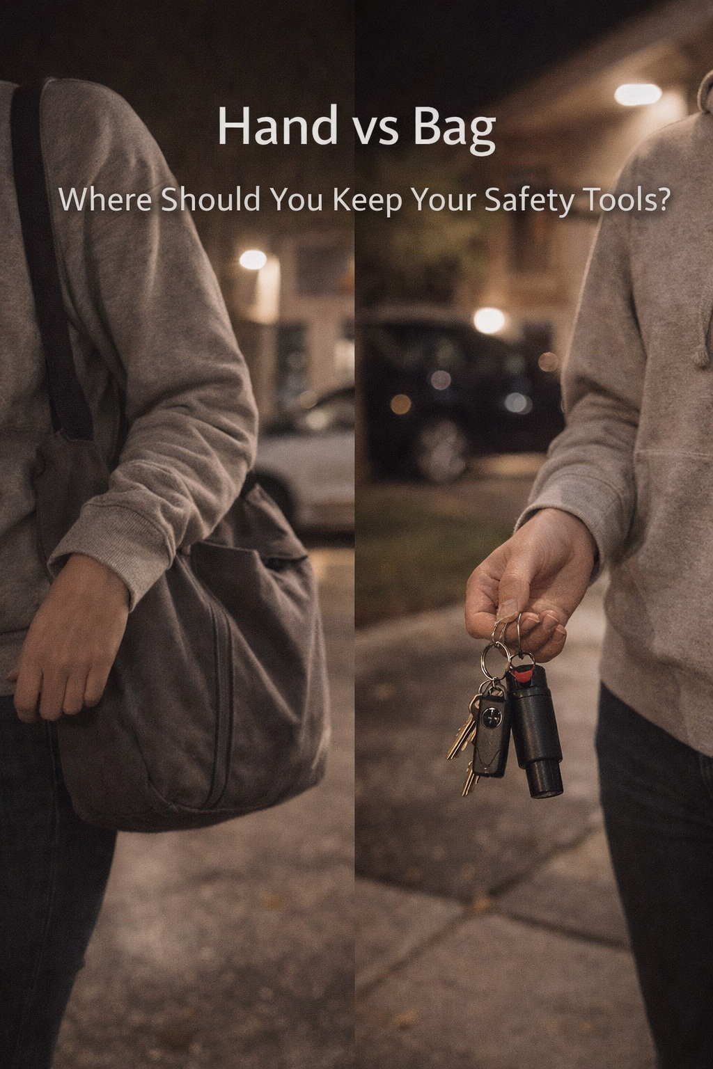 Should You Keep Your Safety Tools in Your Hand or Your Bag?