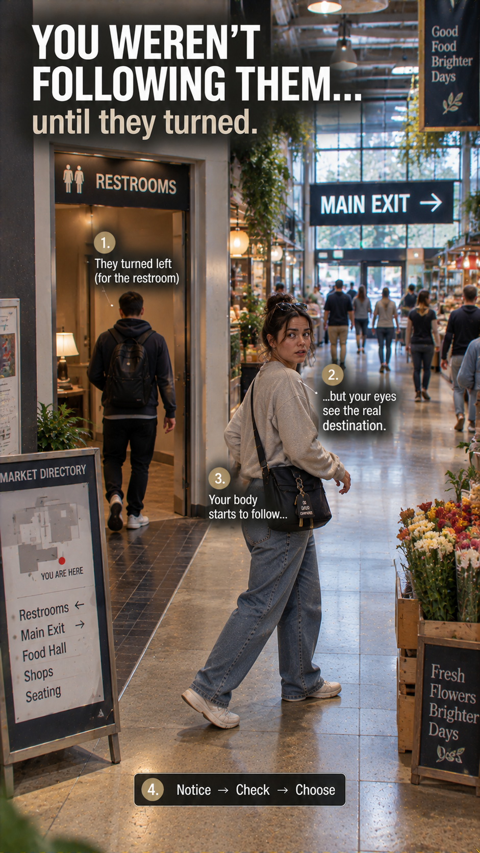 Why You Follow Someone Through a Door Without Checking Where It Goes — The Follow-Through Effect