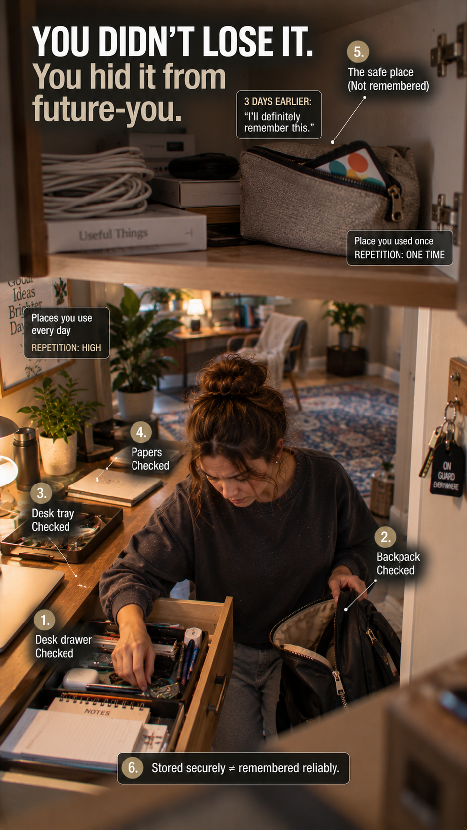 Why You Put Something Somewhere “Safe” and Then Can’t Find It — The Unusual-Place Problem