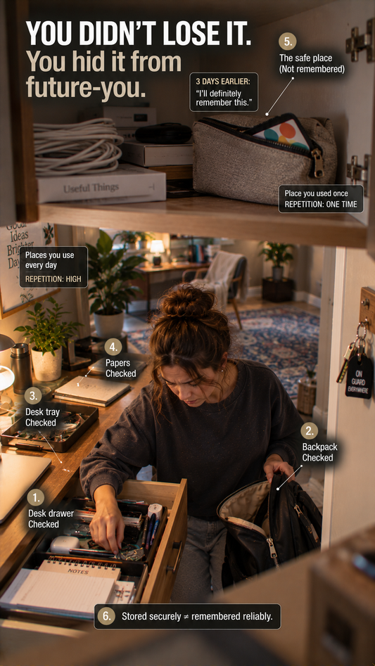 Why You Put Something Somewhere “Safe” and Then Can’t Find It — The Unusual-Place Problem