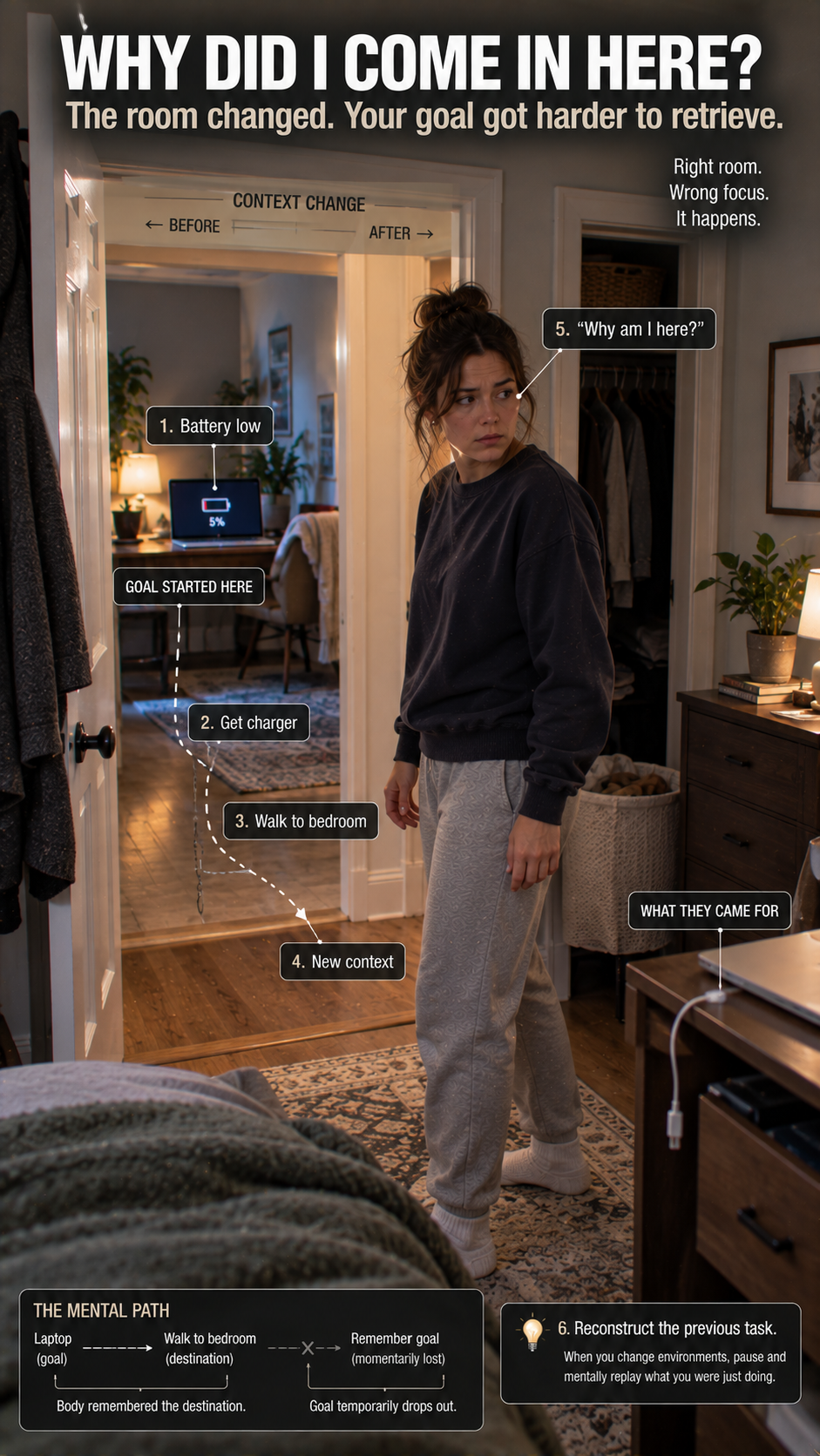 Why You Walk Into Another Room and Suddenly Forget Why You Went There — The Doorway Effect