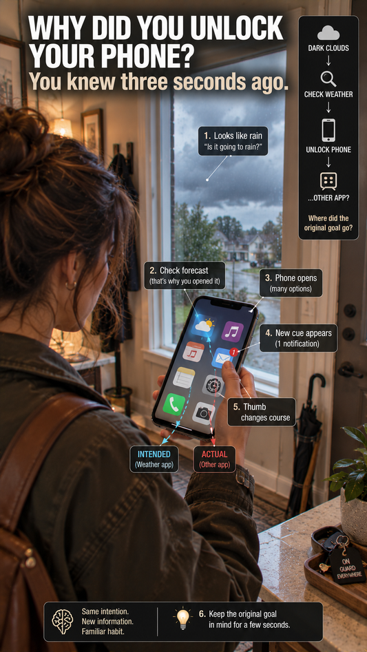 Why You Unlock Your Phone and Immediately Forget What You Needed — The Home-Screen Detour