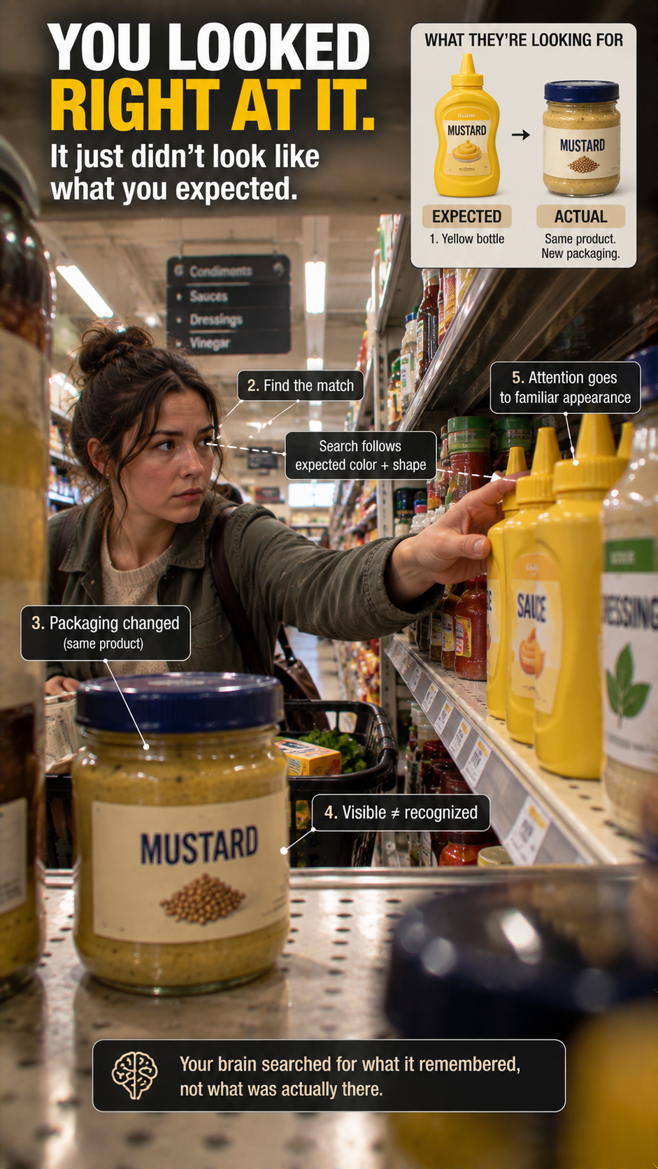 Why You Can Look Directly at Something and Still Not Find It — The Search-Image Trap