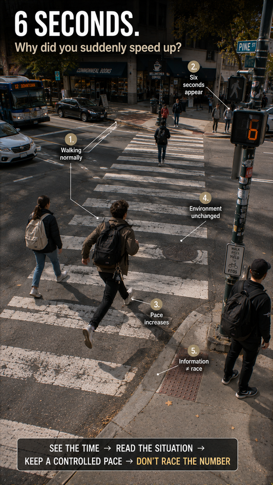 Why You Walk Faster When the Crosswalk Countdown Starts — The Countdown Rush Effect