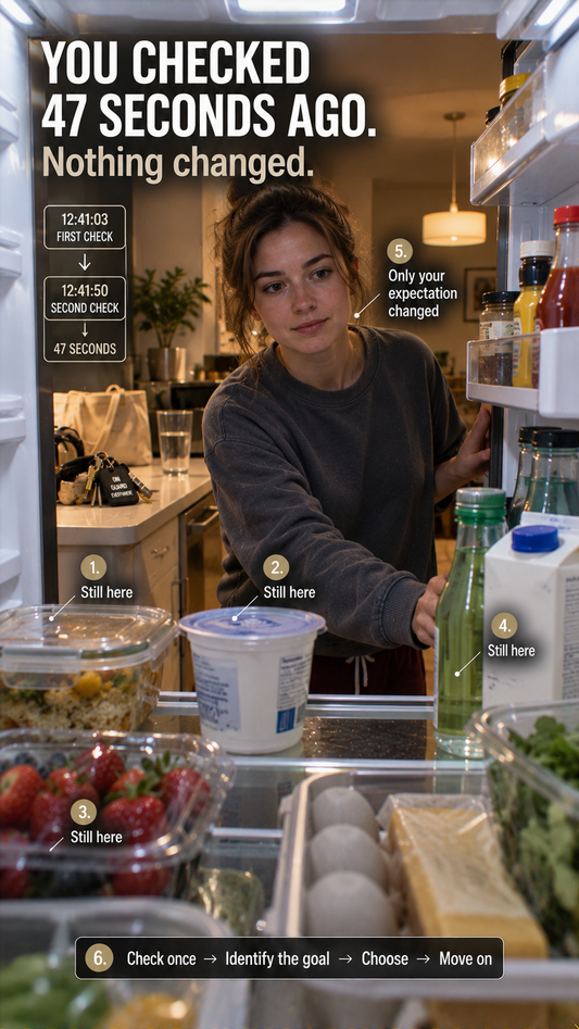 Why You Open the Fridge Again Even Though You Just Checked It — The Second-Look Habit Loop
