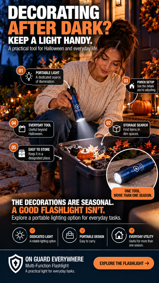 Decorating for Halloween After Dark? One Tool You'll Be Glad You Have