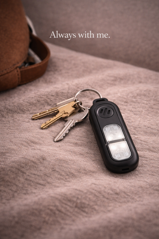 Rechargeable Keychain Alarm | Compact Personal Safety Device On Guard Everywhere